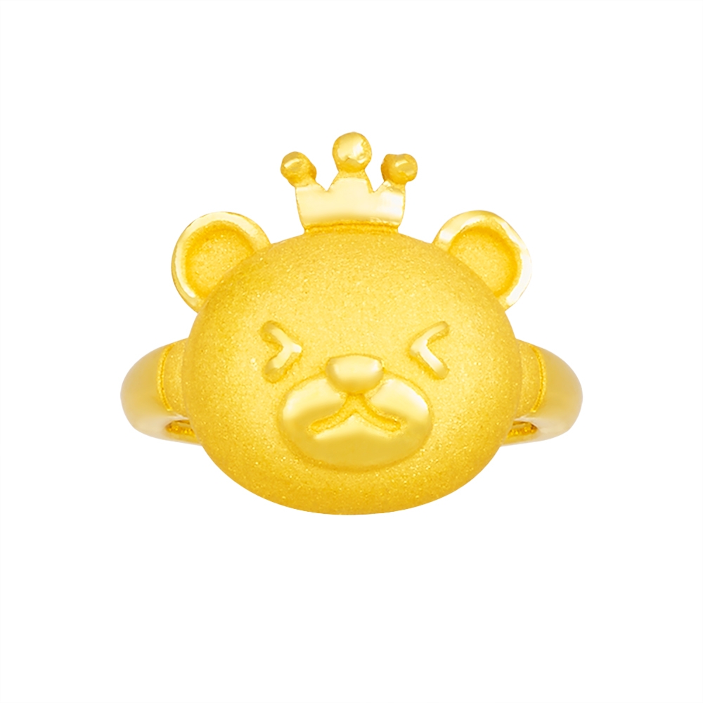 순금 윙크 곰돌이 돌반지 3.75g